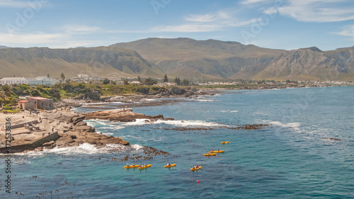 Kayakers at Hermanus in South Africa photo