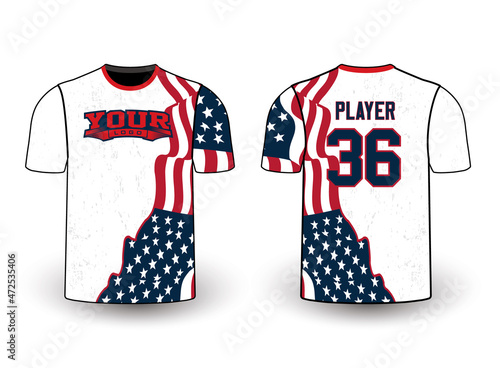 Sports gear template mockup perfect fit for all sports. The designs that go on casual wear, shirts, fashions apparel, and all kinds of team uniform