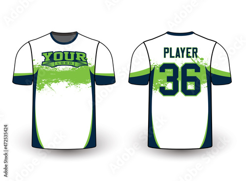 Sports gear template mockup perfect fit for all sports. The designs that go on casual wear, shirts, fashions apparel, and all kinds of team uniform