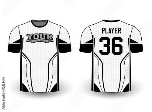Sports gear template mockup perfect fit for all sports. The designs that go on casual wear, shirts, fashions apparel, and all kinds of team uniform