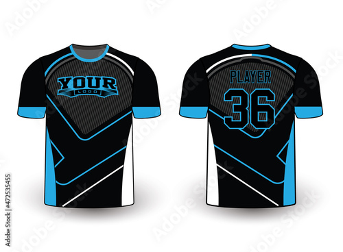 Sports gear template mockup perfect fit for all sports. The designs that go on casual wear, shirts, fashions apparel, and all kinds of team uniform