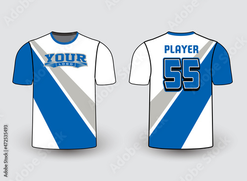 Sports gear template mockup perfect fit for all sports. The designs that go on casual wear, shirts, fashions apparel, and all kinds of team uniform