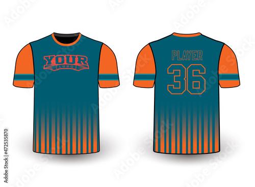 Sports gear template mockup perfect fit for all sports. The designs that go on casual wear, shirts, fashions apparel, and all kinds of team uniform
