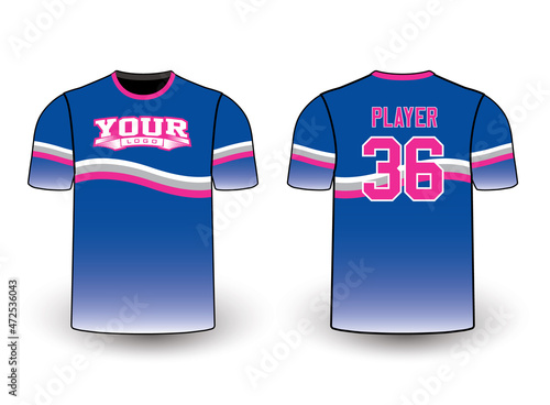 Sports gear template mockup perfect fit for all sports. The designs that go on casual wear, shirts, fashions apparel, and all kinds of team uniform
