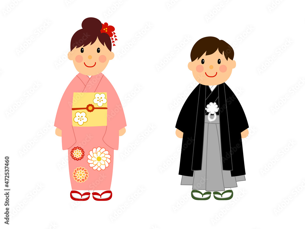 着物を着た子供 着物を着た子供