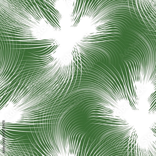 abstract botanical seamless tropical pattern with bright plants leaves on green background. Summer hawaiian pattern with tropical plants. Printing and textiles. Exotic tropics. nature wallpaper