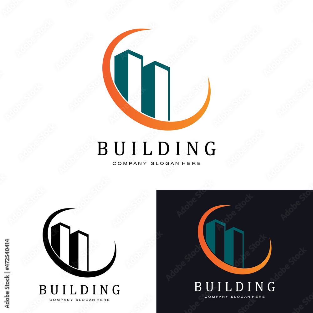 Urban building construction logo icon symbol, house, apartment, city view Urban building construction logo icon symbol, house, apartment, city view