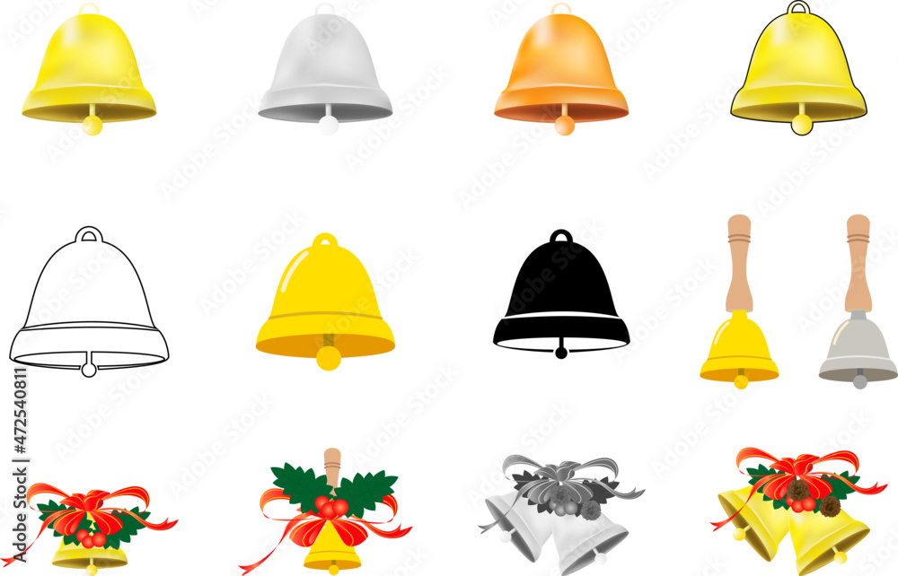 ベルイラスト素材セット Stock Vector Adobe Stock