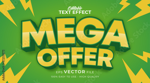 promotion cartoon typography premium editable text effect