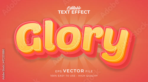 cartoon typography premium editable text effect