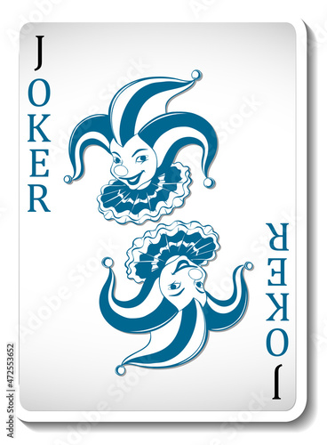 Joker Playing Card Isolated