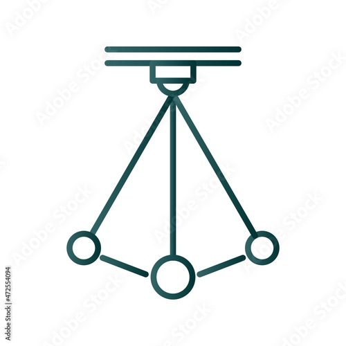 Pendulum Line Gradient Vector Icon Design