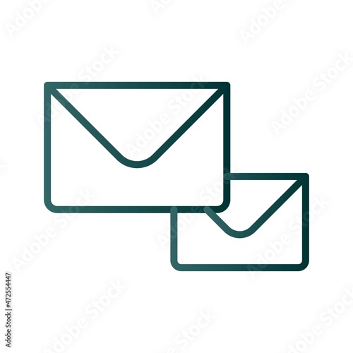 communications Line Gradient Vector Icon Design