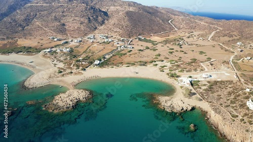 Magganari Bay Beach in Ios Island Greece photo