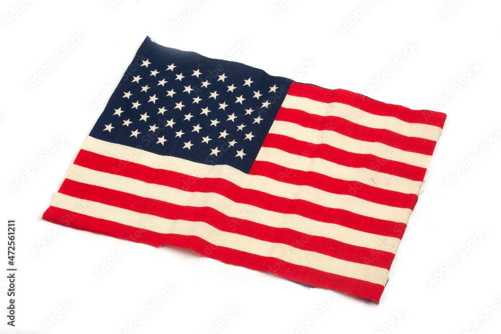 Obraz premium american flag on white background