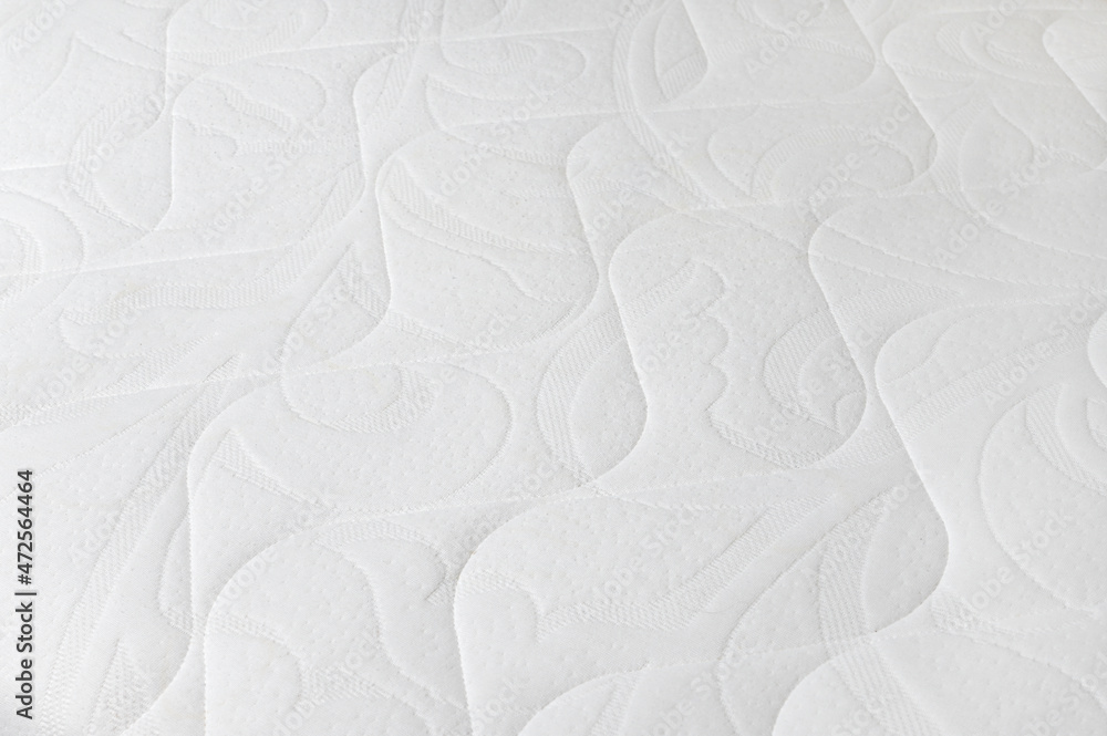 Fototapeta premium Orthopedic mattress cover close-up.