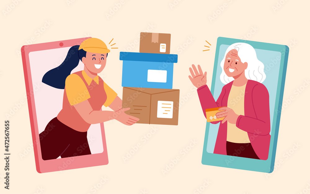 Elder receiving goods bought online Elder receiving goods bought online