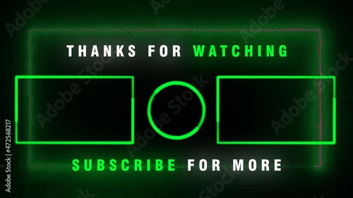 Youtube End Screen Green Color	