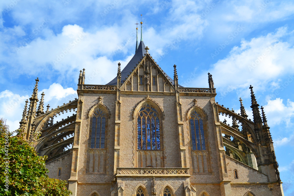 Fototapeta premium St. Barbara cathedral (Chrám svaté Barbory), Kutna Hora, Czech Republic