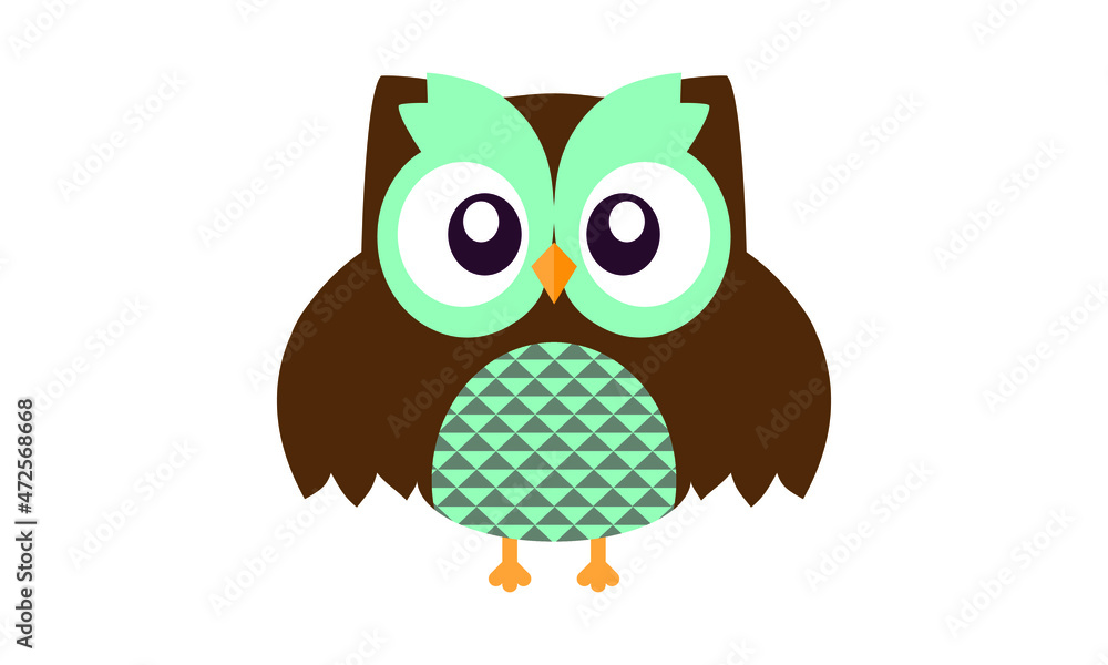 Owl cartoon character, in illustrator file Owl cartoon character, in illustrator file