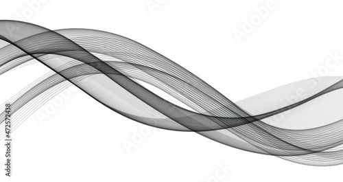 Vector abstract flowing wave lines background. Design element for presentation. website template