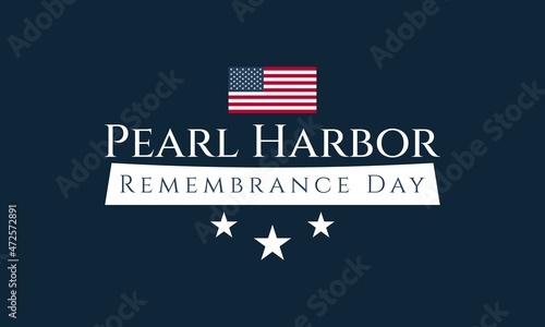 Pearl Harbor Remembrance Day Background Design.