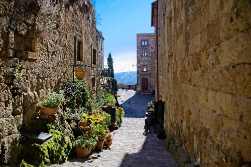 Fototapeta Naklejka Na Ścianę i Meble -  Ancient Hilltop Medieval City in Umbria Italy