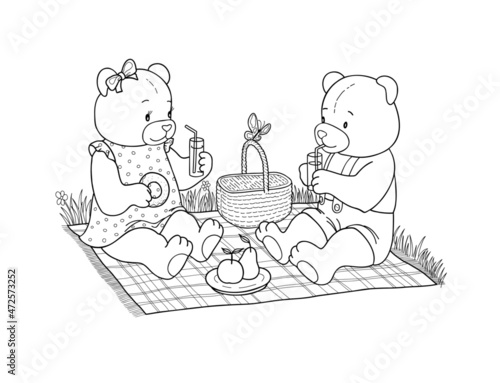 coloring page of a child