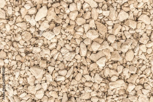 Fine white gravel texture for background
