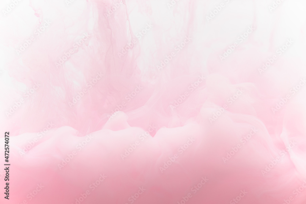 pink smoke on a white background.