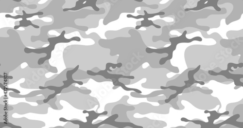 Camouflage seamless pattern from spots. Military texture. Print on fabric and textiles. For banner and advertising. Vector illustration