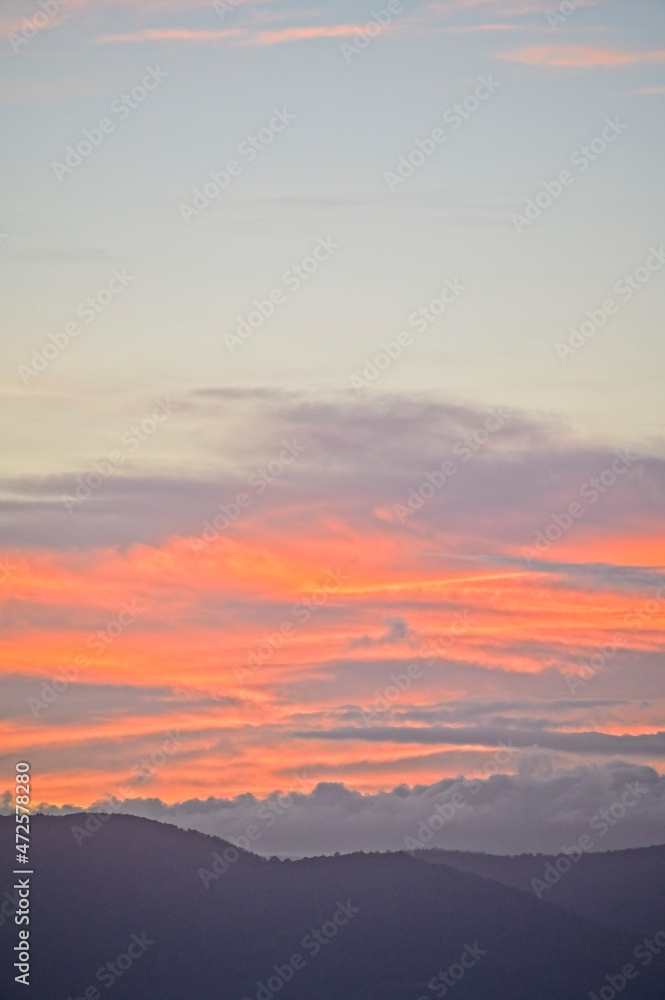 Sunset Over Tuscany on a Winter Day Sunset Over Tuscany on a Winter Day