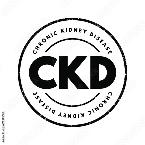 CKD - Chronic Kidney Disease acronym, medical concept background