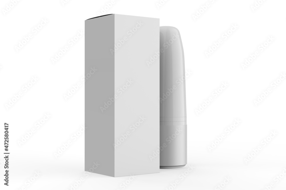 Nasal Spray Bottle Mockup isolated on white background. 3d illustration Nasal Spray Bottle Mockup isolated on white background. 3d illustration