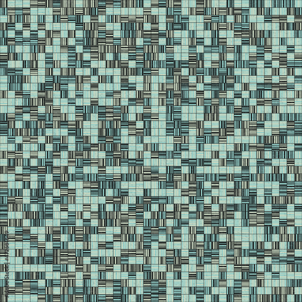 Fototapeta premium Abstract Geometric Pattern generative computational art illustration