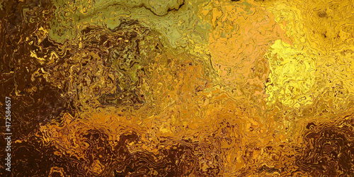 Feurig-goldene, marmorierte Struktur als Hintergrund oder Textur