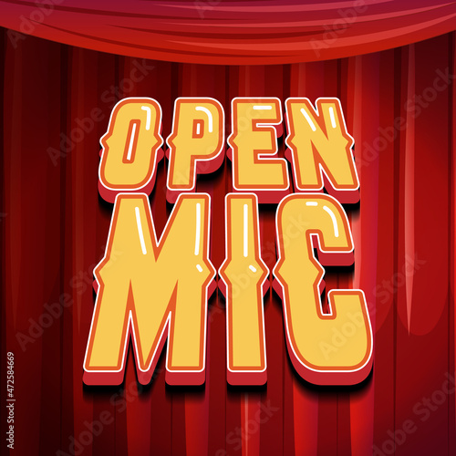 Open Mic Banner Design