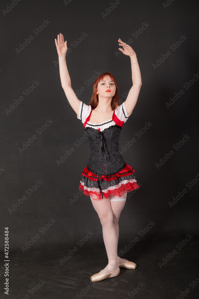 studio portrait of a ballerina studio portrait of a ballerina