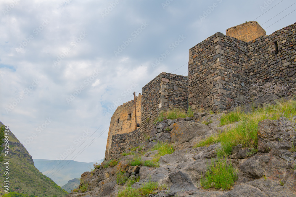fortress Khertvisi is very beautiful in Georgia