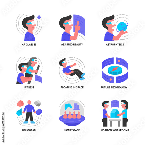 Metaverse Icons Set
