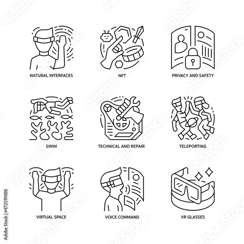 Metaverse Icons Set