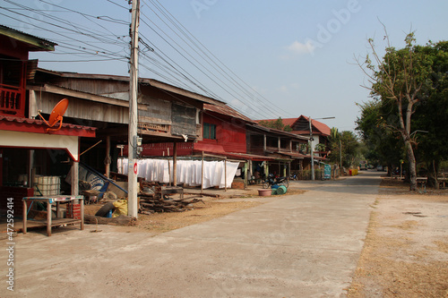 house in a village at khong island in laos © frdric