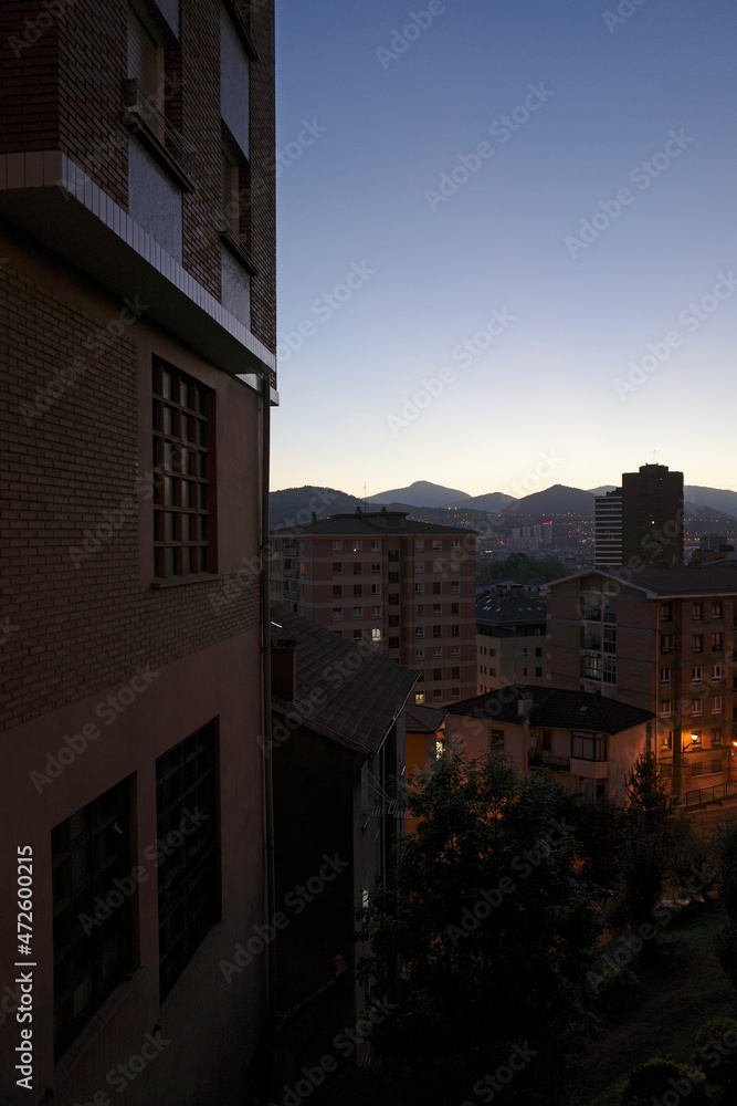 Urban environment in the city of Bilbao