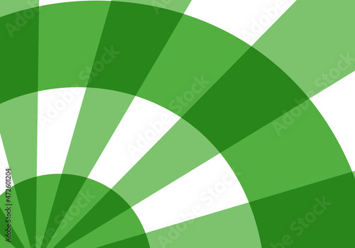 Fondo de cuadros de Vichy verde con forma circular sobre fondo blanco