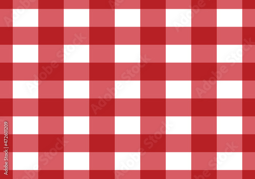 Patrón de cuadros de Vichy rojo