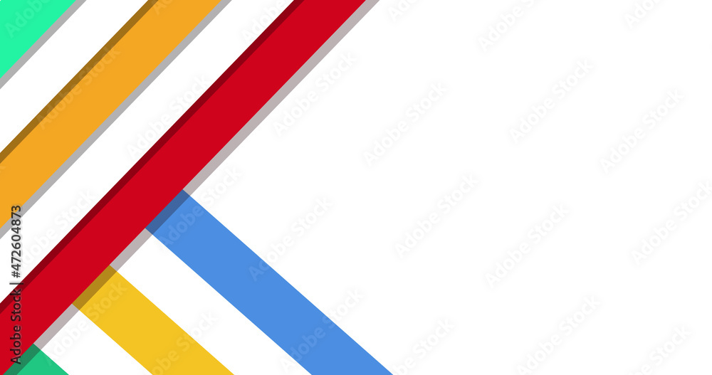 Image of colourful shapes on white background Image of colourful shapes on white background