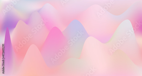 Hump surface gradient wavy vector background fluid colors. Cool hump gradient graphic design.