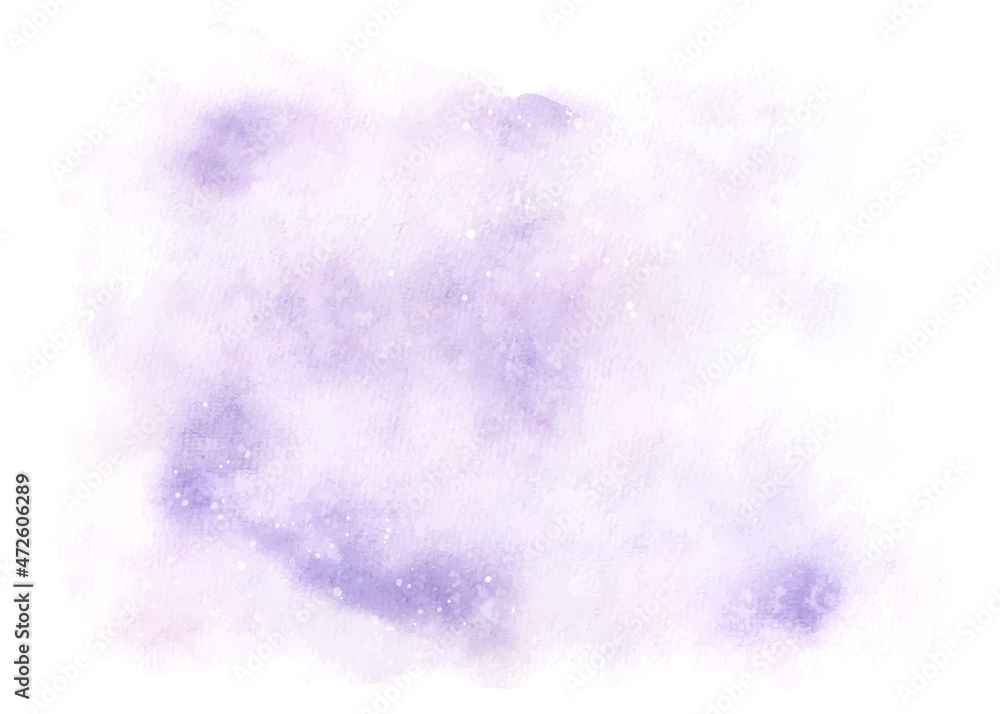 Abstract stains light purple watercolor for background