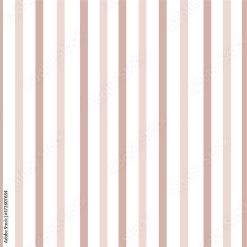 Vector simple seamless striped background in Scandinavian style for fabrics, paper, textile, gift wrap isolated on white background for kids room or textile