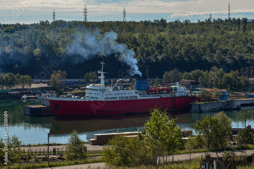 Sakhalin ferry in Vanino harbor (Khabarovsk krai, Russia) photo